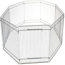 Actiaspet - Small Animal Playpen | 8-Panel Metal Enclosure with Door, 33 x 23 cm Panels