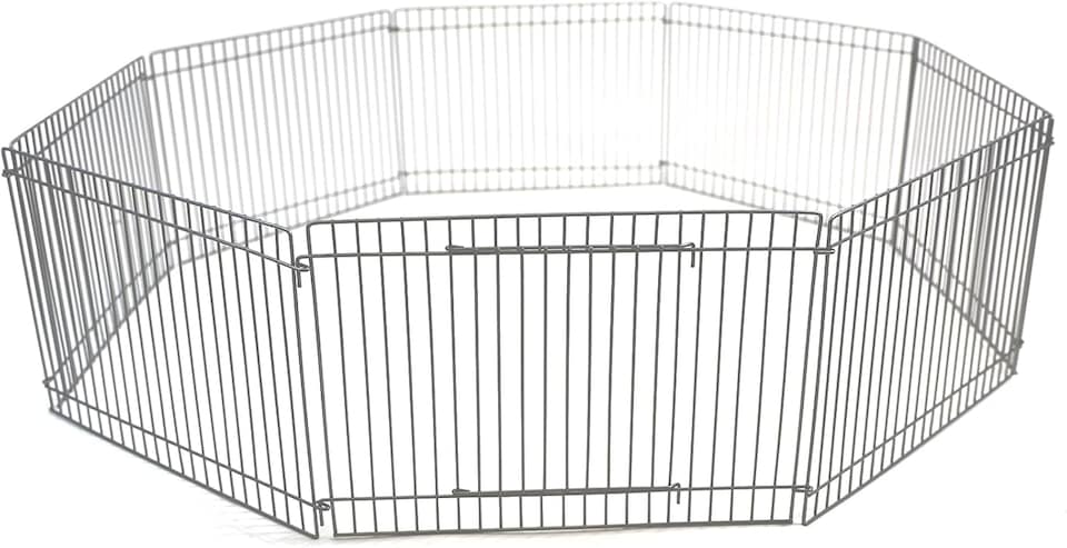 image 1 of Actiaspet - Small Animal Playpen | 8-Panel Metal Enclosure with Door, 33 x 23 cm Panels