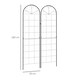 image 7 of Outsunny Set of 2 Metal Trellis for Climbing Plants, Grid Design, 50 x 180cm
