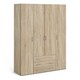 image 1 of Space Wardrobe 4 Doors 3 Drawers in Oak 2000