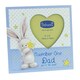 image 1 of Bebunni Polka Dot Wooden Heart Photo Frame 4" x 4" - Dad