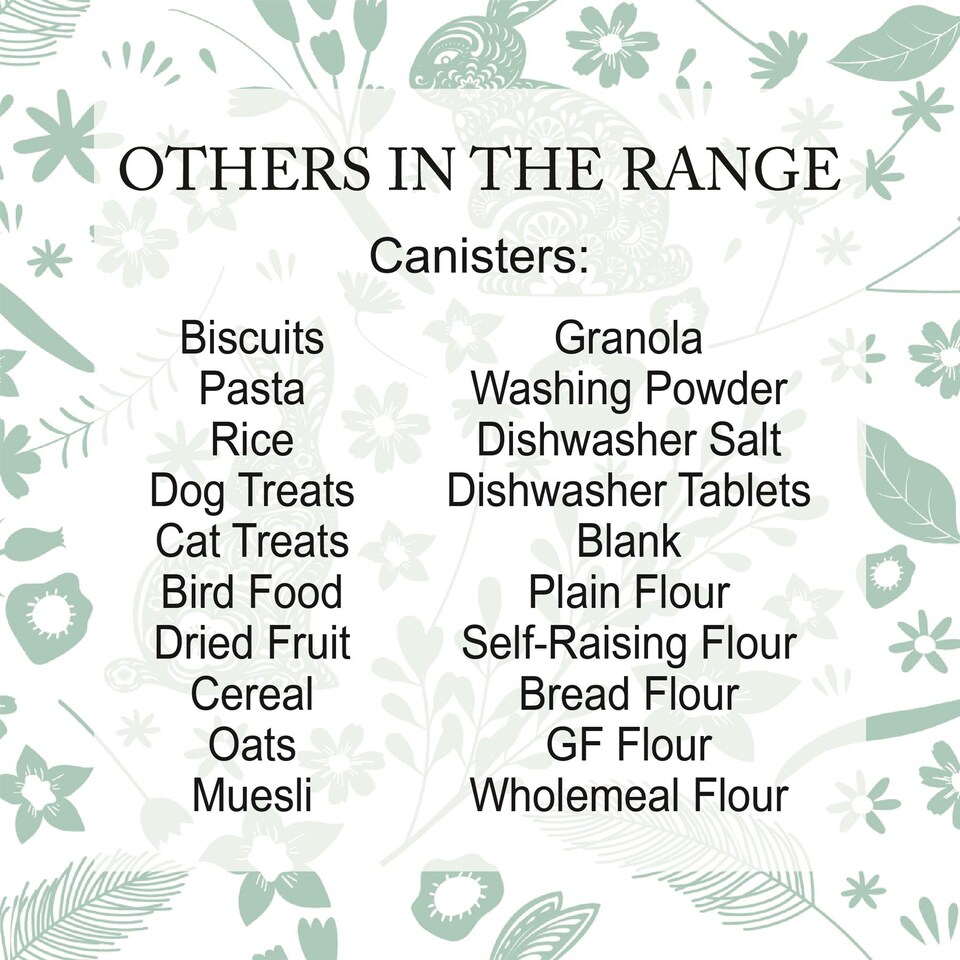 image 1 of Green Wild Rabbits Dishwasher Tablets Storage Tin