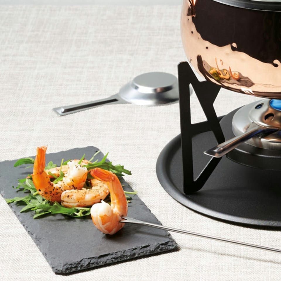 image 1 of Artesà Hand-Finished Copper Effect Fondue Set