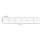 image 7 of Outsunny 6PCs Decorative Garden Fencing 24in x 12ft Metal Border Edging