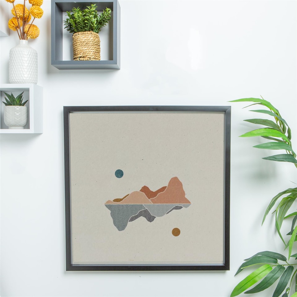 image 1 of Nicola Spring 3D Box Photo Frame - 20 x 20" - Black