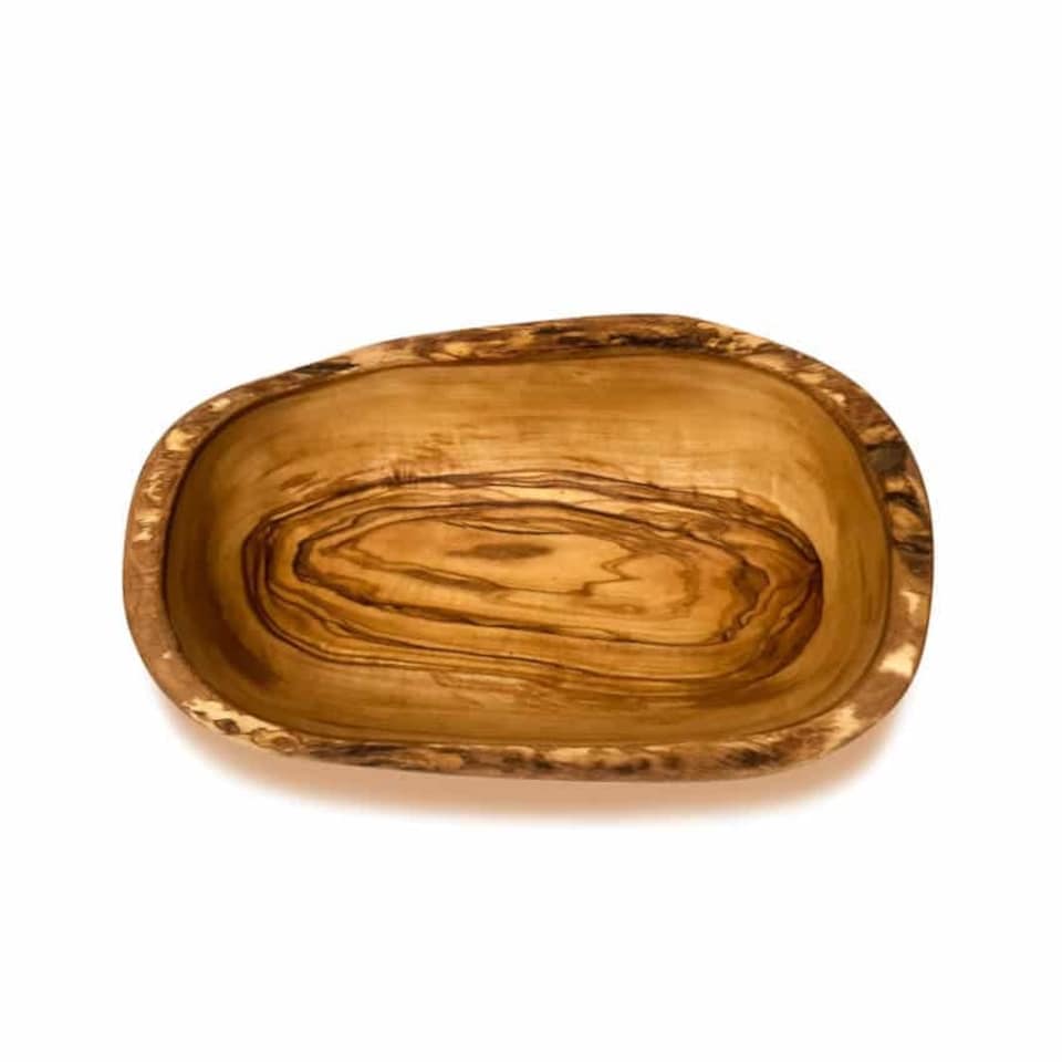 image 1 of Verano Spanish Ceramics Olive Wood Oval Bowl - 29-31cm Brown