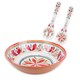image 1 of Mediterranean Melamine Salad Bowl & Salad Servers Set