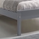 image 4 of 4ft6 Double Pure grey,wood,wooden low foot end board,solid panel bed frame.Shaker style