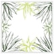 image 1 of Green leaf border (Picture Frame) White | XS