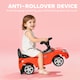 image 4 of HOMCOM Ride on Car Baby Toddler Walker Foot to Floor Sliding Car Slider with Horn Music Working Lights Storage for 1.5 - 3 Years Old, Red