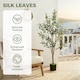image 4 of HOMCOM 120 cm Decorative Artificial Plant, Silk Olive Tree with 303 Leaves