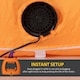 image 5 of Outsunny 4.9FT Tall Halloween Inflatable Pumpkin Archway w/ Cute Ghost