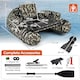 image 2 of COSTWAY Fishing Float Tube V-Shaped Inflatable Float Tube-Camouflage