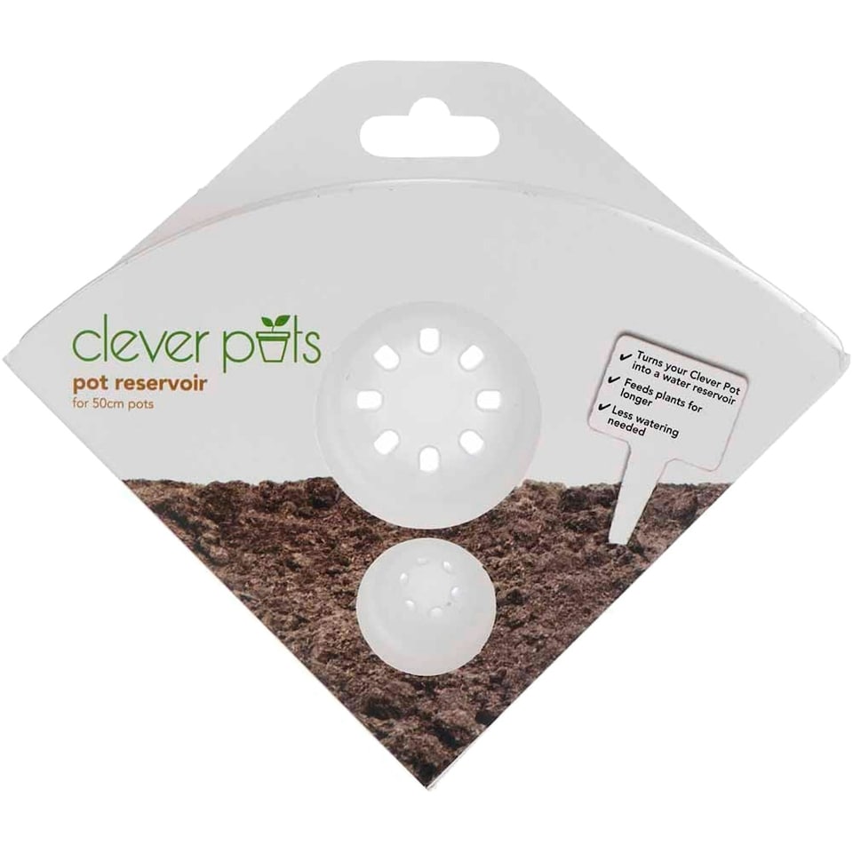 image 1 of Clever Pots Plant Pot Reservoir Reduces Water Waste 50Cm