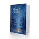 image 2 of Christmas Card Nativity Scene in Snowy Winter Pine Tree Forest