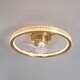 image 3 of BHS Lyona LED Dimmable Fan Ceiling Light, Warm Brass