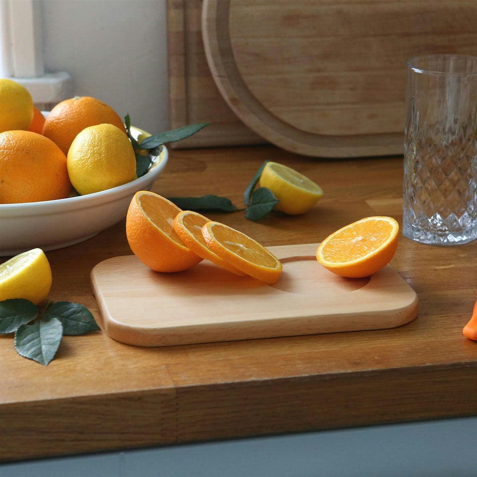 image 1 of Argon Tableware Wooden Chopping Board - 23cm x 15cm Brown