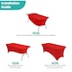 image 5 of 6FT Spandex Tablecloth Tight, Fitted Rectangular Patio Table Cover - 1pc
