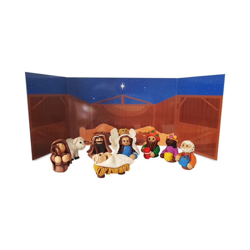 image 1 of University Games Plasticine Model Your Own Christmas Nativity Scene