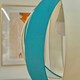 image 2 of ValueLights Blue Modern Fabric Globe Ceiling Pendant Light Shade