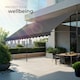 image 7 of Awning with hand crank - pressure fitted , height adjustable Black | Grey | 180 x 400 cm