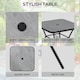 image 4 of Outsunny Outdoor Dining Set with Umbrella Hole Table, Patio Furniture