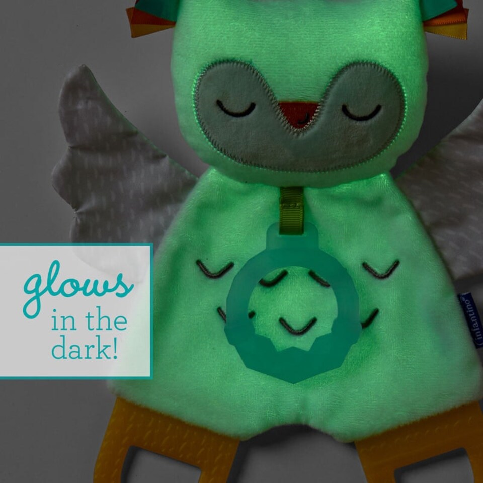 image 1 of Infantino Glow-In-The-Dark Cuddly Pal With Teether