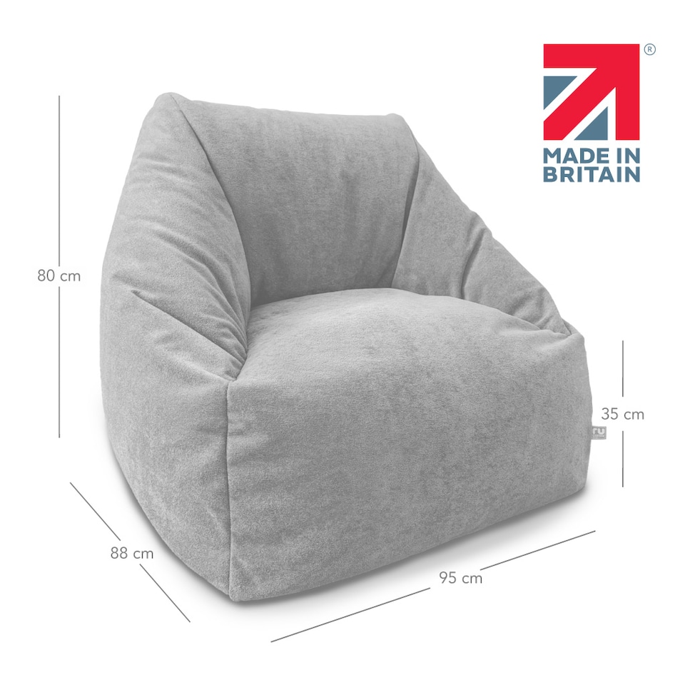 image 1 of rucomfy Indoor Large Snuggle Bean Bag Chair - Adults Plush Velora
