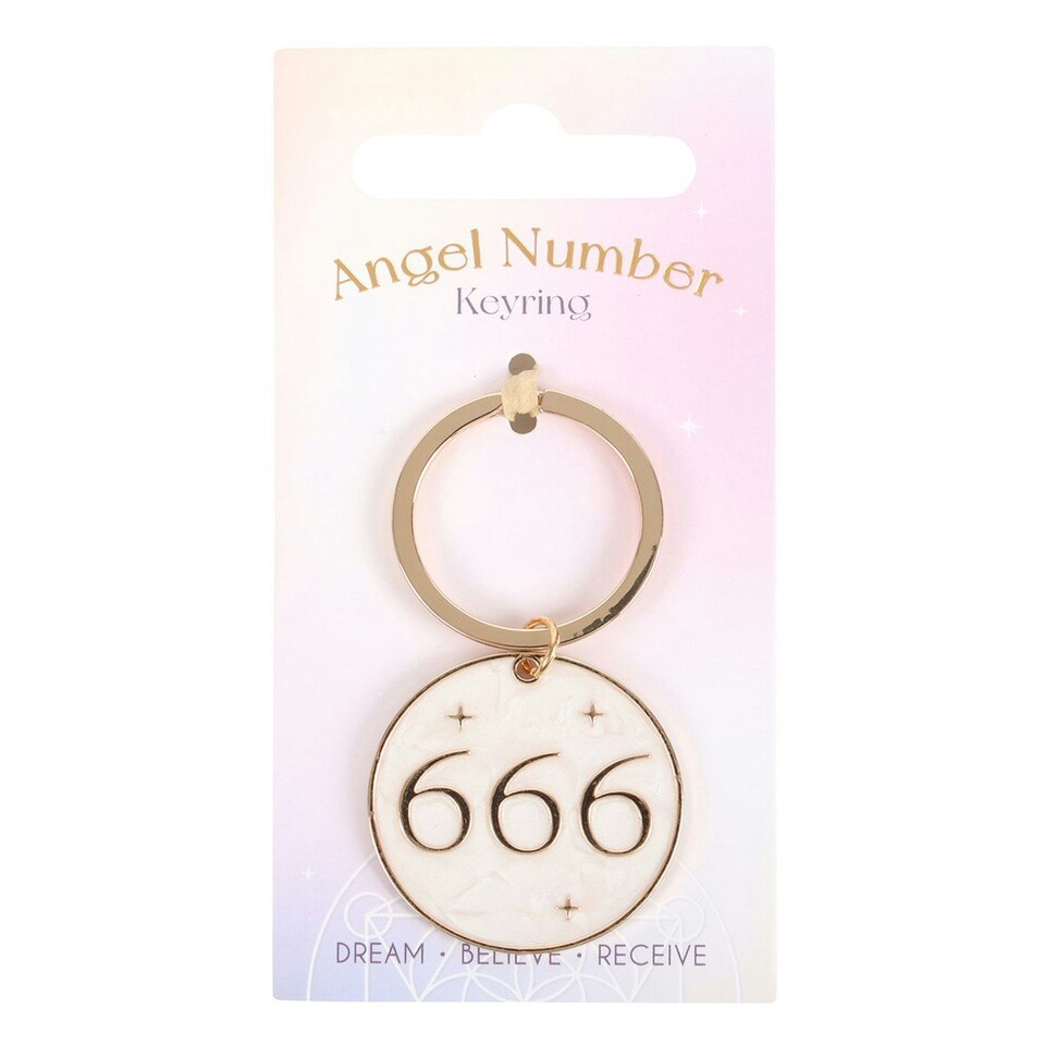 image 1 of 666 Angel Number Keyring