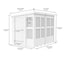 image 3 of 8 x 6 Feet Pent Potting Shed - Wood - L178 x W243 x H201 cm | Brown