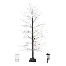 210cm Black Micro Dot Tree w/1600 WW LEDs Remote Control, 8 Functions & Timer