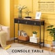 image 5 of Slim Hallway Console Table with 3 Non-Woven Drawers