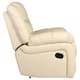 image 4 of Seattle Manual Recliner Armchair Home Lounge Bonded Leather Chair (Cream)