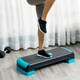 image 2 of HOMCOM Aerobic Step Three-Level Adjustable Exercise Stepper, Black and Blue