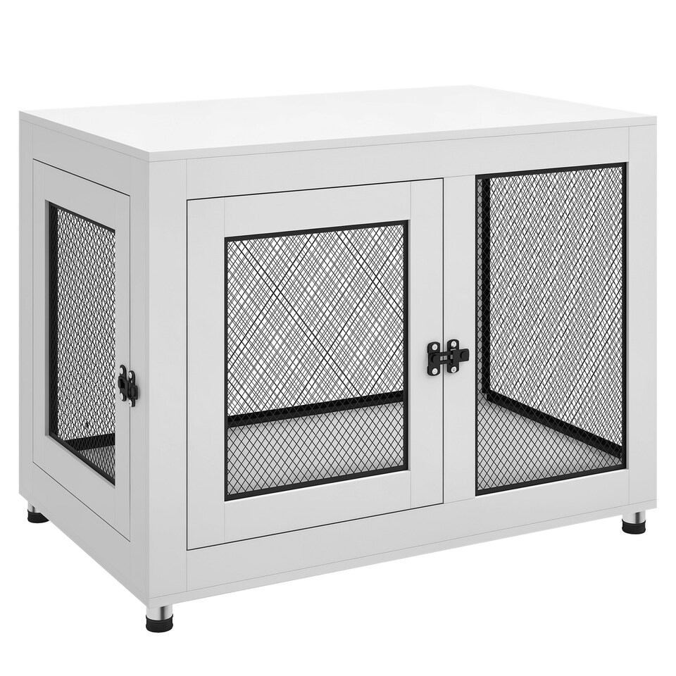 image 1 of PawHut Pet Crate End Table w/ Soft Washable Cushion for Lage Medium Small Dogs