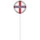 image 2 of England Flag Round Foil Balloon - Balloon In A Box