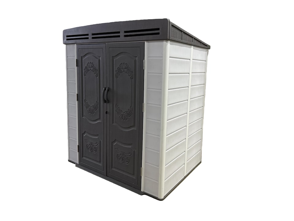 image 1 of 6x4ft plastic shed with window and aluminium structured support