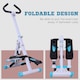 image 3 of HOMCOM Foldable Stepper Adjustable Step Machine with Handlebar LCD Display, White