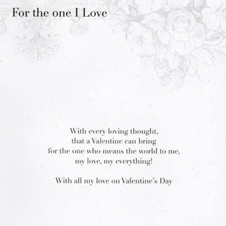 image 1 of Second Nature Collectable Keepsakes Valentine's Day Card with Love Lettering and Hearts
