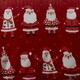 image 3 of Bedlam Jolly Santa Duvet Cover Set Red