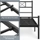 image 5 of Yaheetech 3ft Single Simple Metal Bed Frame Mattress Foundation Black