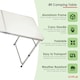 image 7 of 8ft Folding Outdoor Camping Kitchen Extending Work Top Table | White