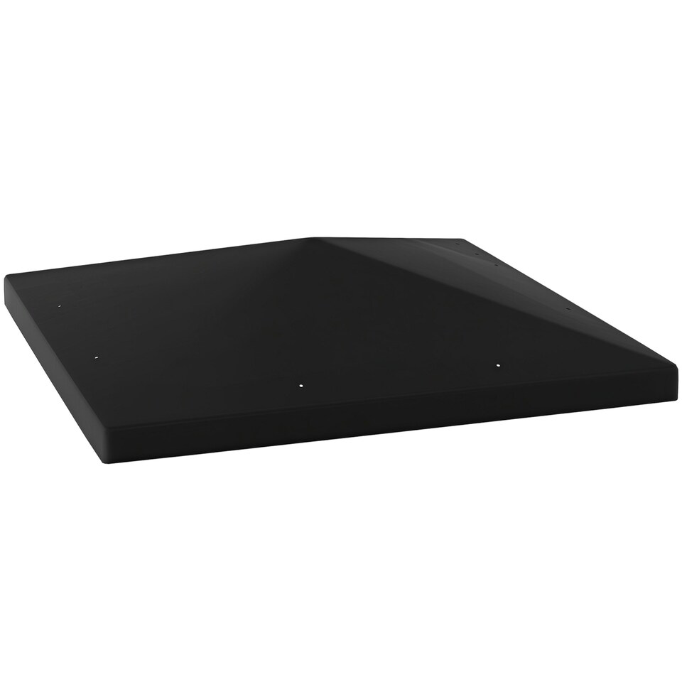image 1 of Outsunny 3 x 3(m) Gazebo Canopy Replacement Cover, UPF30+, Black