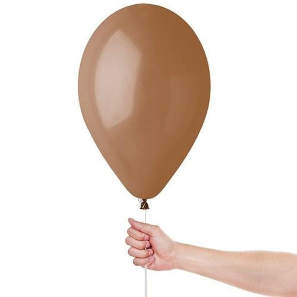 image 1 of Mocha Brown Bio Latex Balloons 33cm / 13 in - Pack of 10