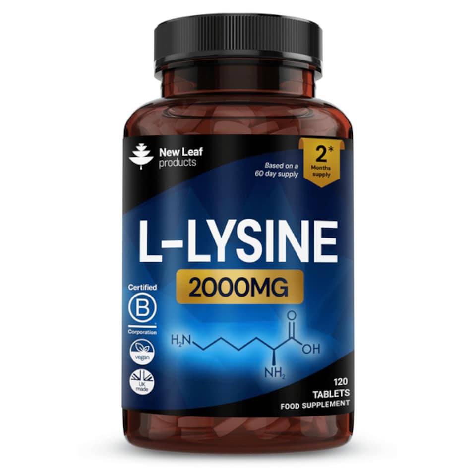 image 1 of L-Lysine Tablets 120 Vegan Tablets 2000mg Per Serving