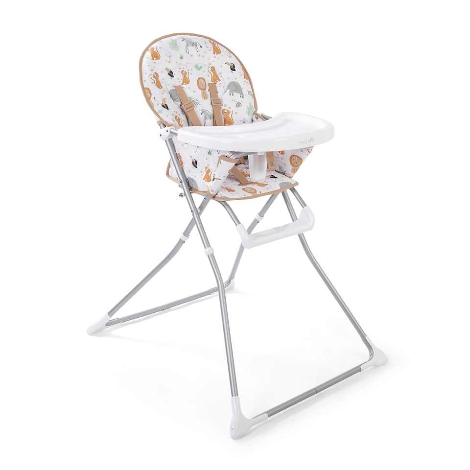 image 1 of Red Kite Feed Me Compact Highchair - Jungle Tots | Multi | Jungle Tots | One Size | 1