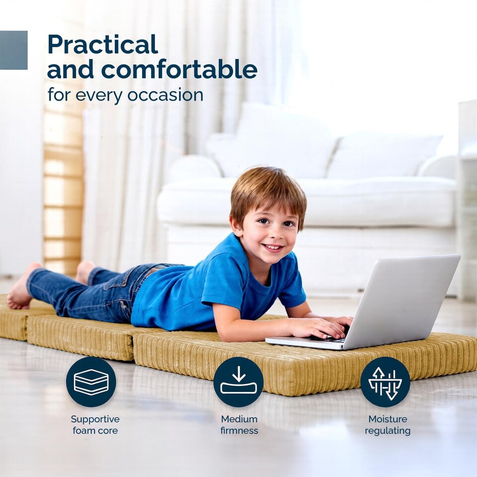 image 1 of Cord Tri-Fold Mattress Z Bed Futon Sofa Chair Mattress