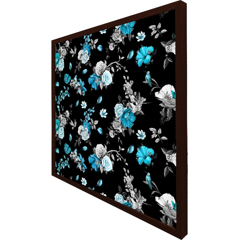 image 1 of Blue roses (Picutre Frame) Black | M
