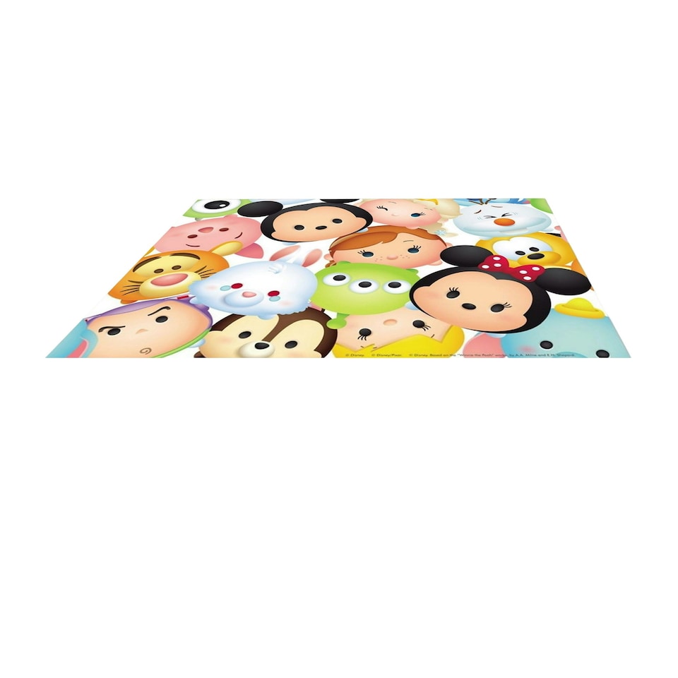 image 1 of Disney Tsum Tsum Plastic Party Table Cover - Multicoloured - One Size