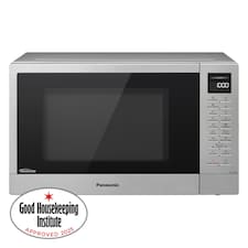 Panasonic NN-ST48KSBPQ Solo Inverter Microwave Oven with Turntable with 25 Programmes and a Junior Menu, 1000 W, 32 L - Silver